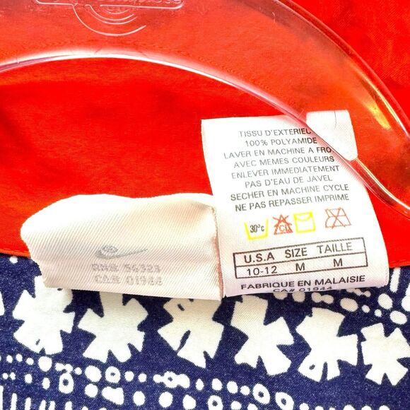 Vintage Nike Jacket Mens M 8-10 Blue Geo 1/4 Zip Windbreaker Anorak 90s Y2K - Picture 7 of 14